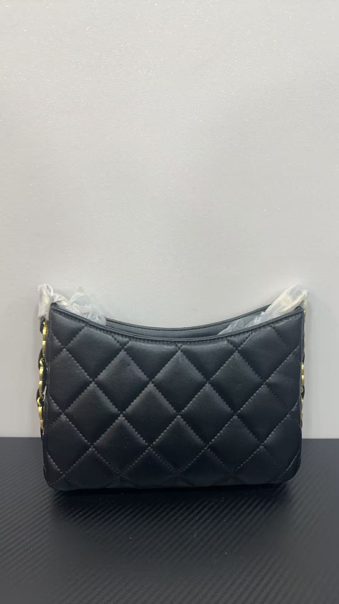 手工真皮包-6618-肩标-香-黑