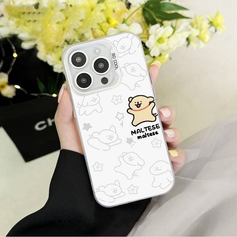 YHCY0023彩银壳适用iPhone苹果17华为QPPQ小米VIVO手机壳