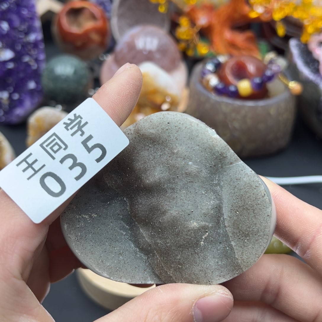 紫晶水晶摆件未镶嵌35