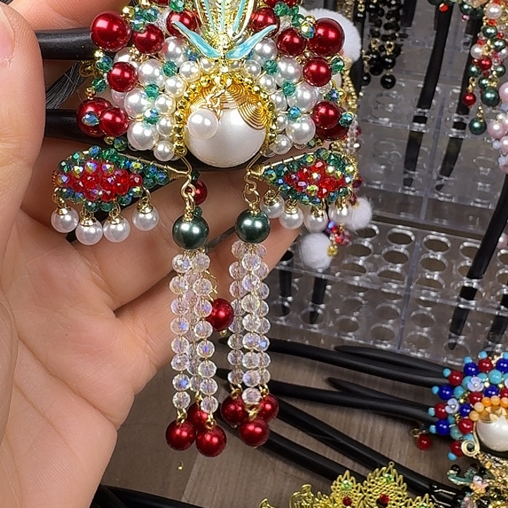 小***琪古风刀马旦发簪发饰