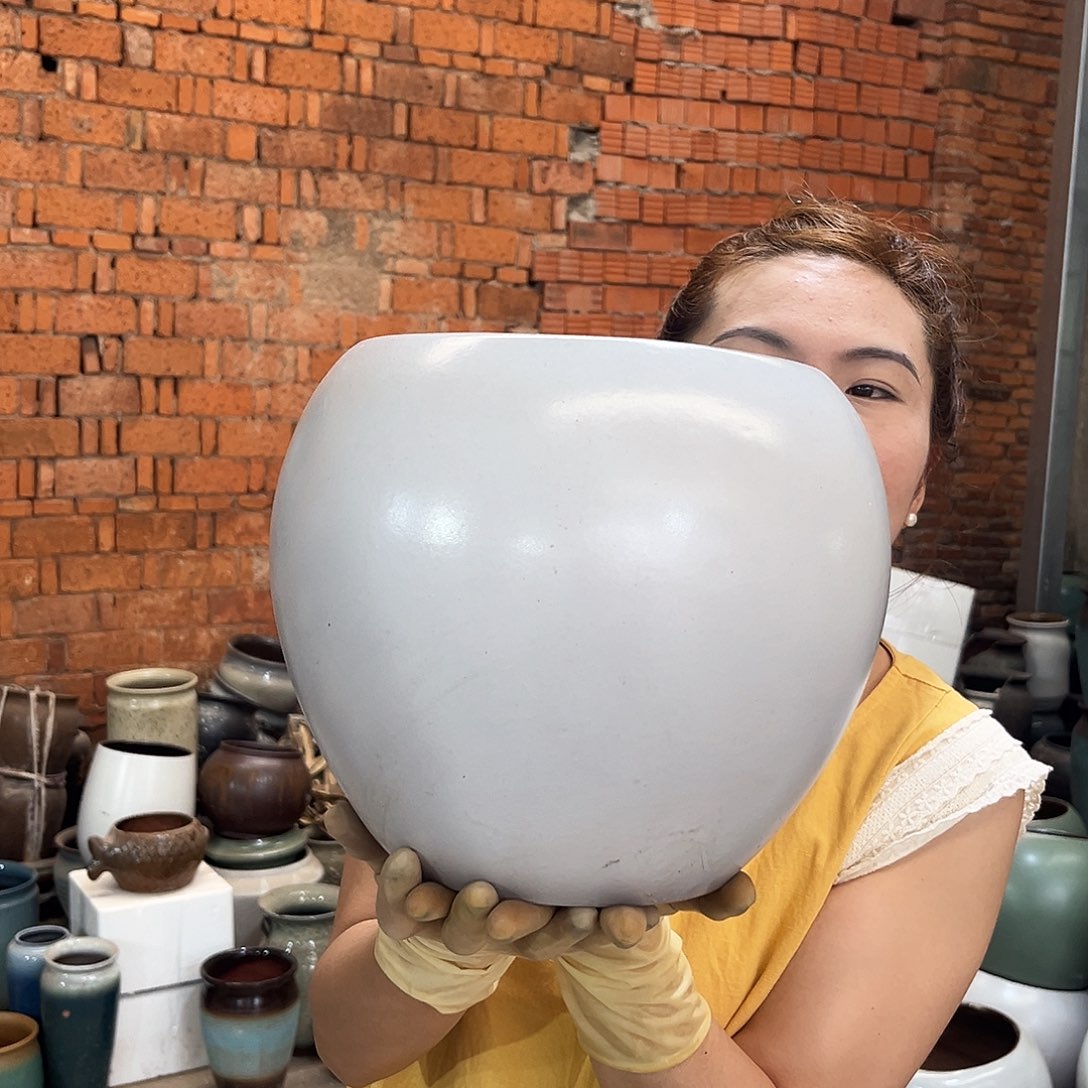 紫砂花盆正品口19高23