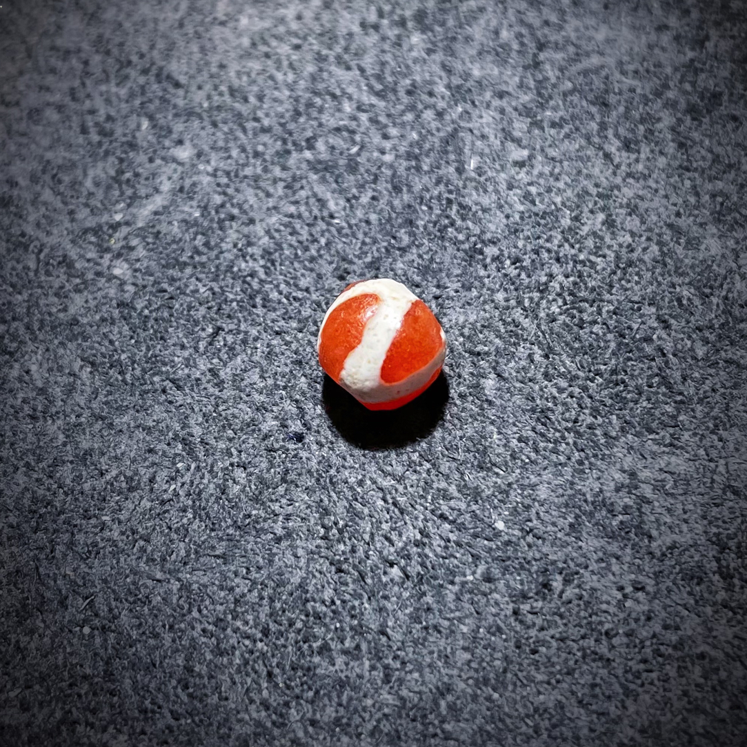 千年红玉髓虎纹·全品完美·满朱砂·尺寸6.8