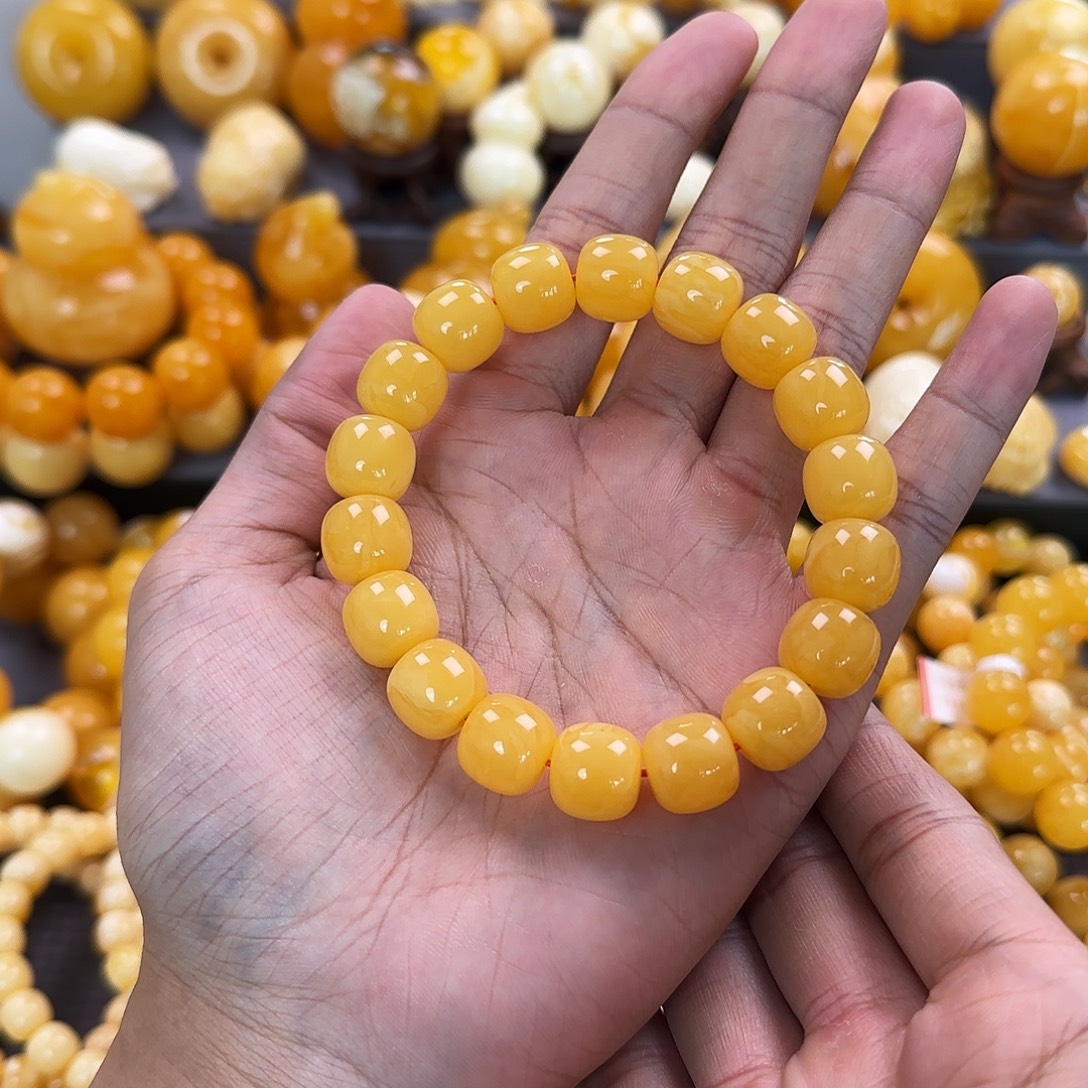 琥珀未镶嵌珠宝奇石13mm同料