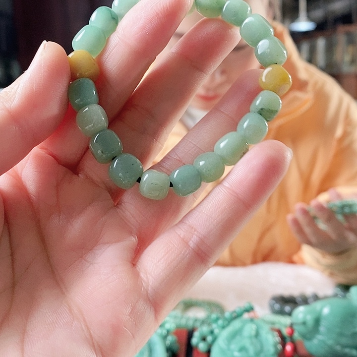 密玉（石英质玉）手链未镶嵌