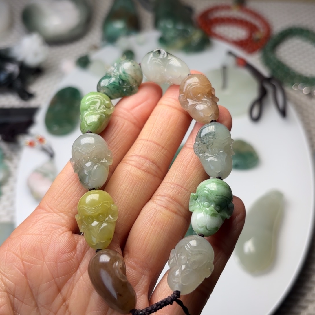 砖***哥独山玉未镶嵌手链独玉手链