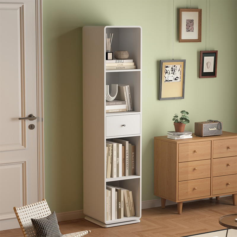 旋转穿衣镜落地镜子家用储物试衣镜立体可移动镜