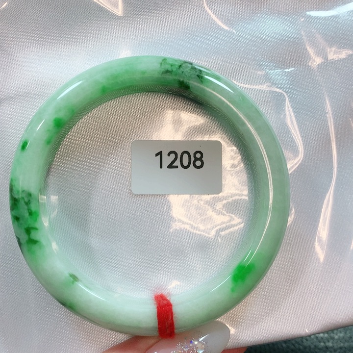 翡翠手镯未镶嵌天然翡翠手镯56