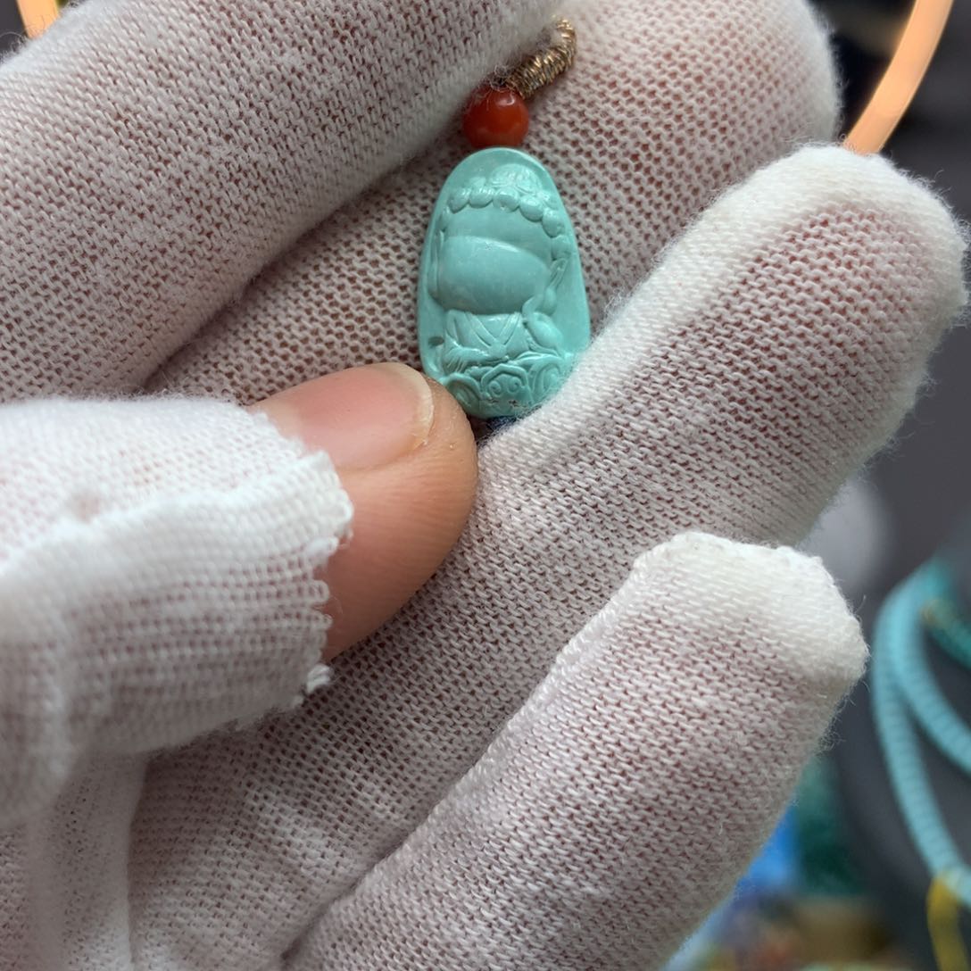 绿松石挂件未镶嵌