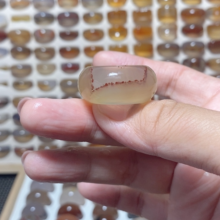 玛瑙/玉髓未镶嵌戒指港20