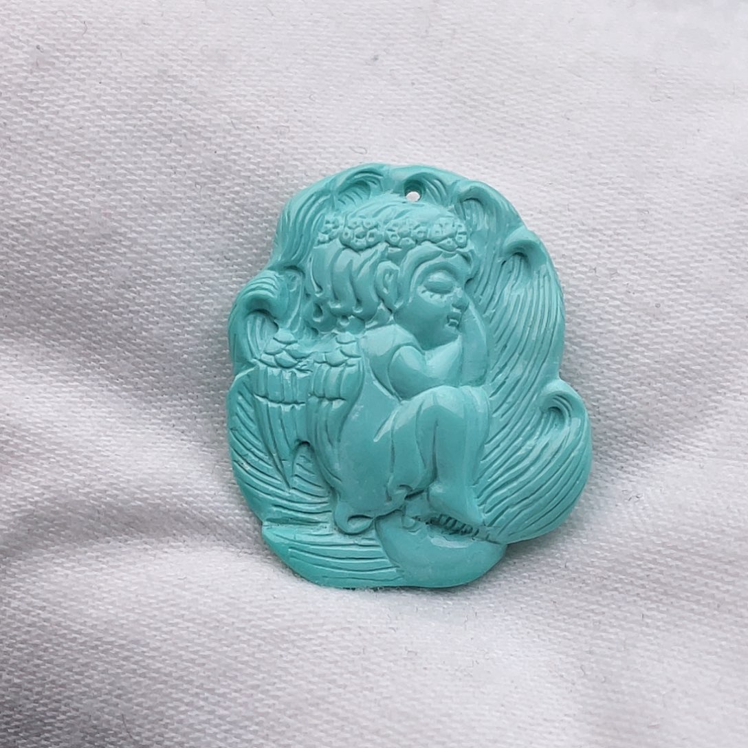 绿松石未镶嵌颈饰