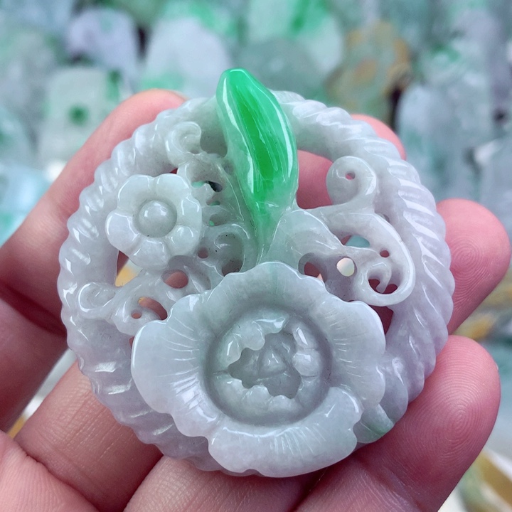 翡翠未镶嵌吊坠(不含链)