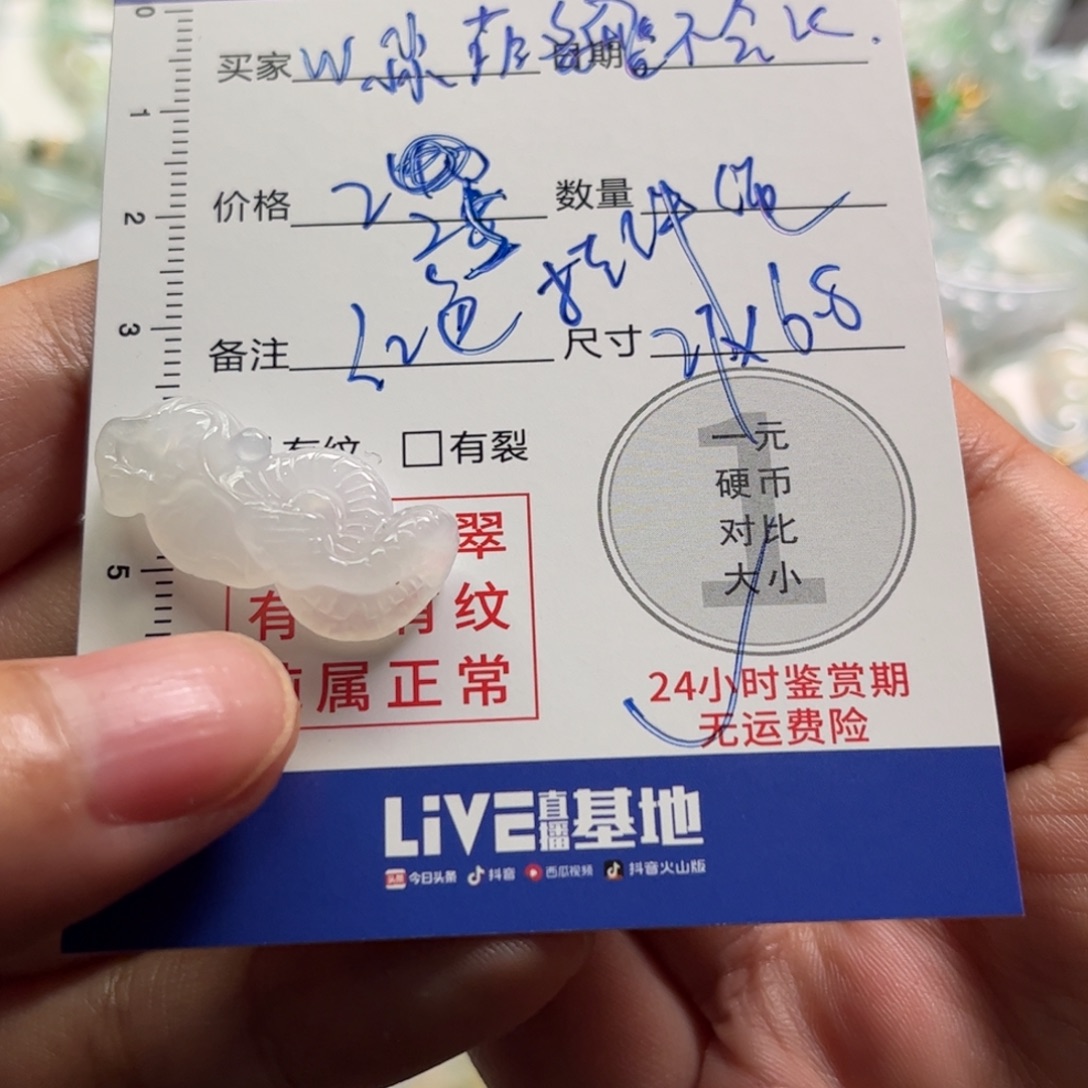 W***飞定制翡翠未镶嵌翡翠