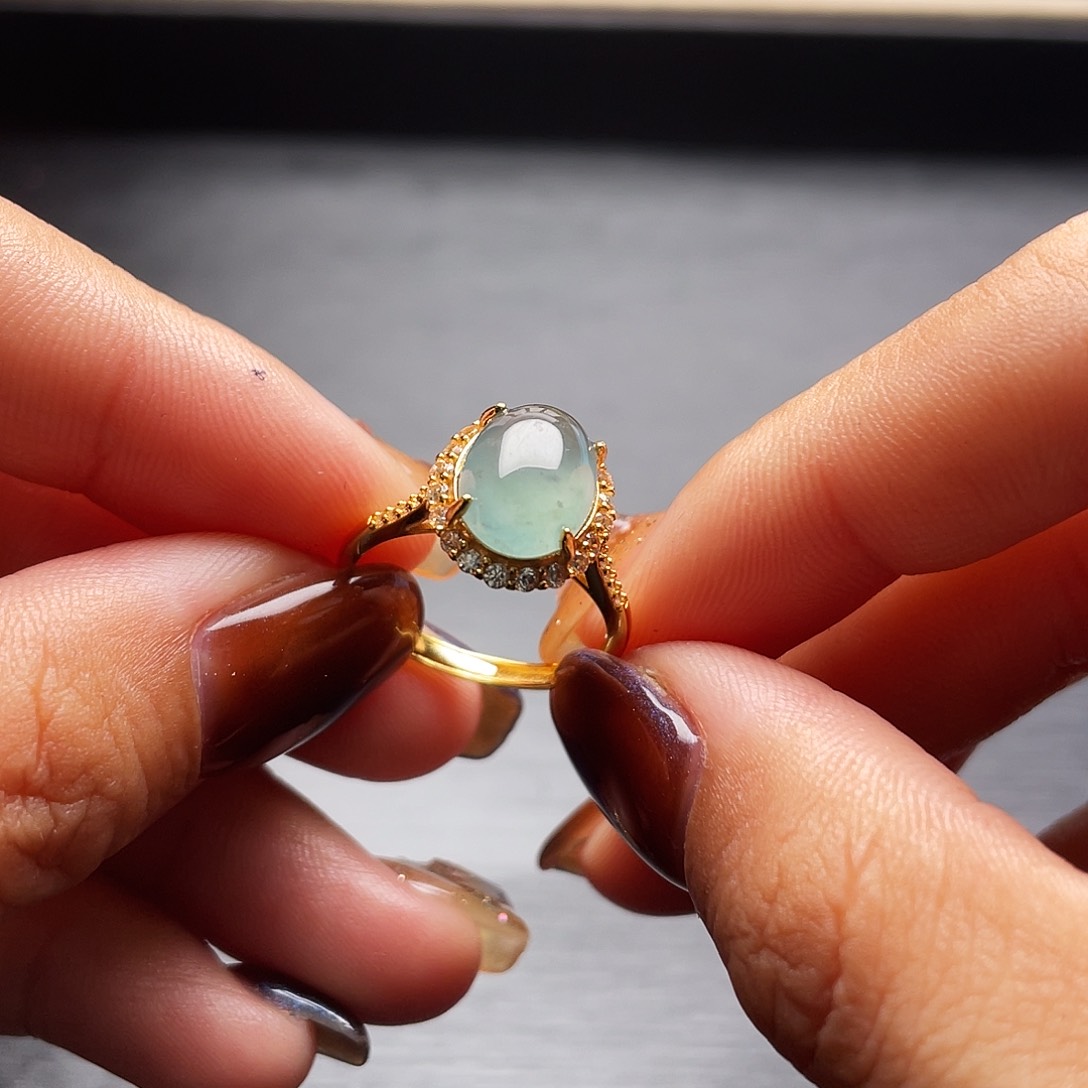 银S925镶嵌定制翡翠旺***星镶嵌费