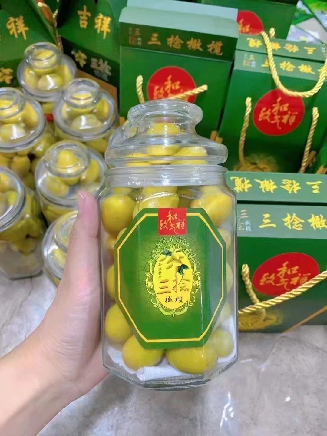 正宗三捻橄榄潮汕金灶三念橄榄三棱橄榄新鲜橄榄1瓶2瓶包邮