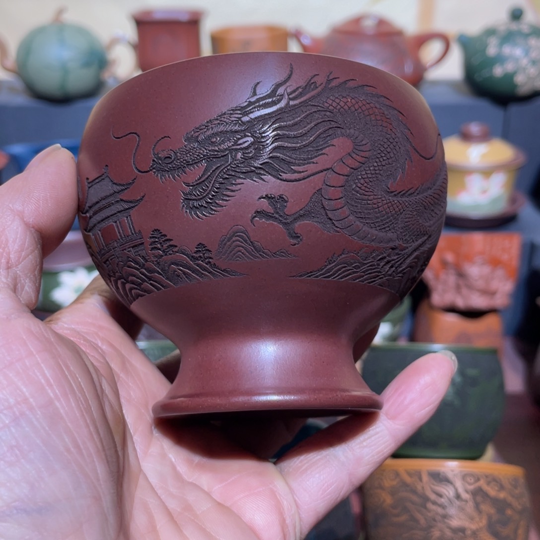 原矿紫砂手工主人杯