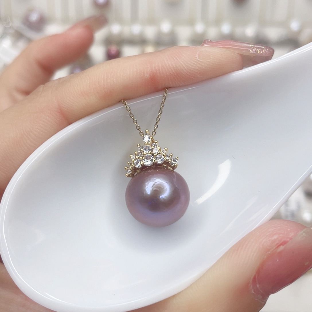 淡水珍珠未镶嵌吊坠(赠链)