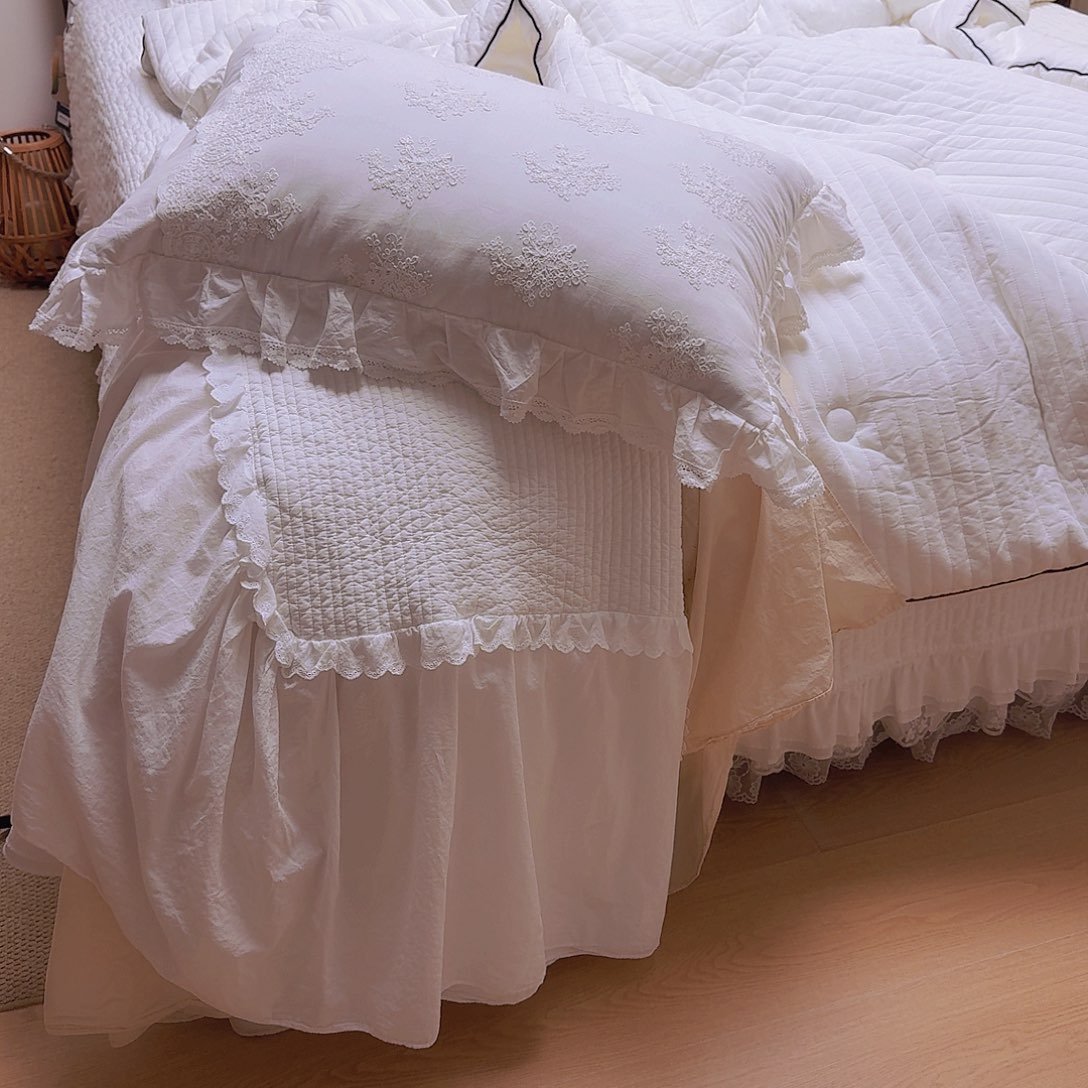 棉床裙单件卡尔斯枕套春秋被