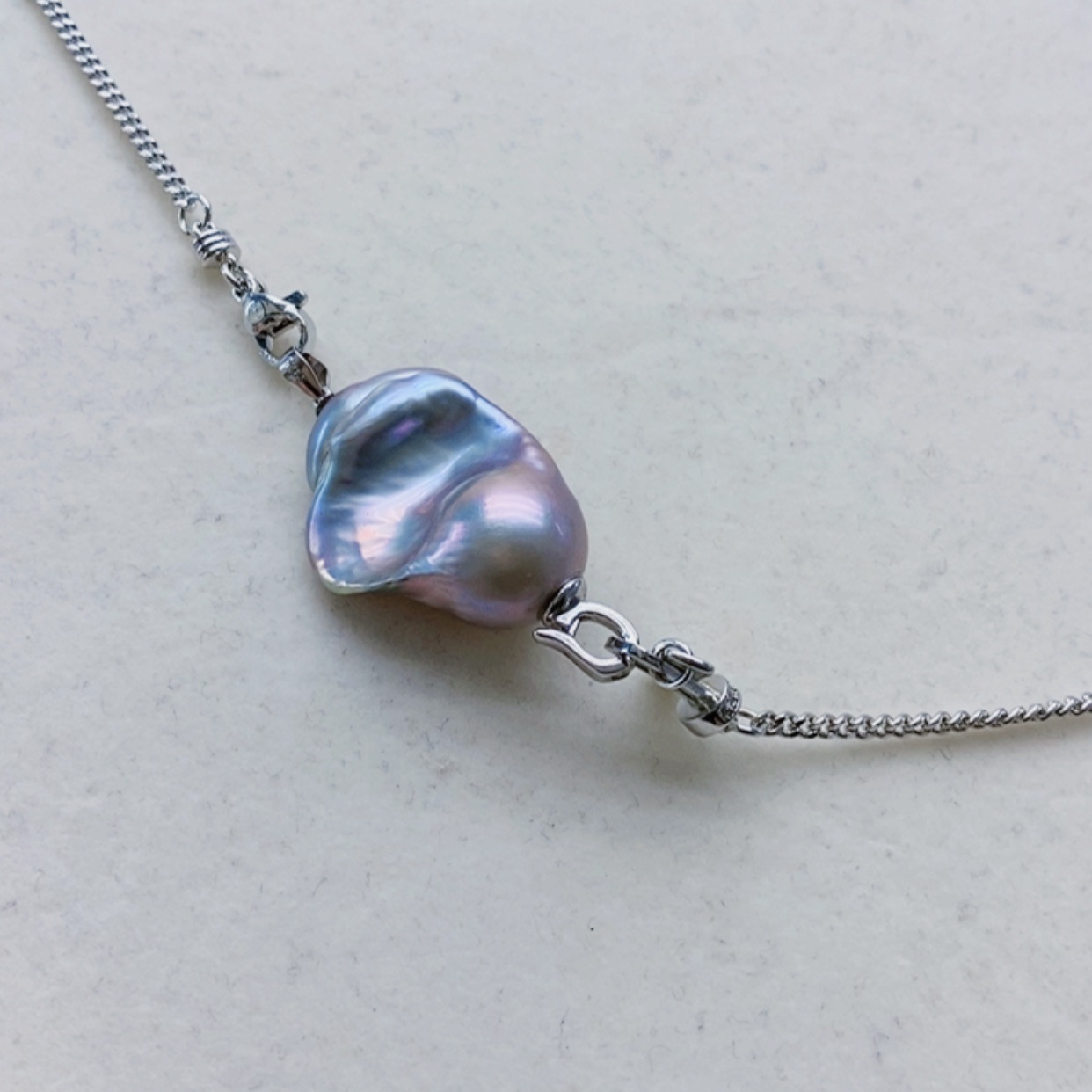 【闪购商品】银S925镶嵌淡水珍珠耳饰