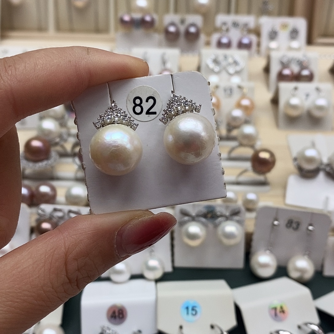 淡水珍珠银S925镶嵌颈饰