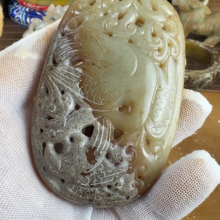 适***王和田玉未镶嵌挂件