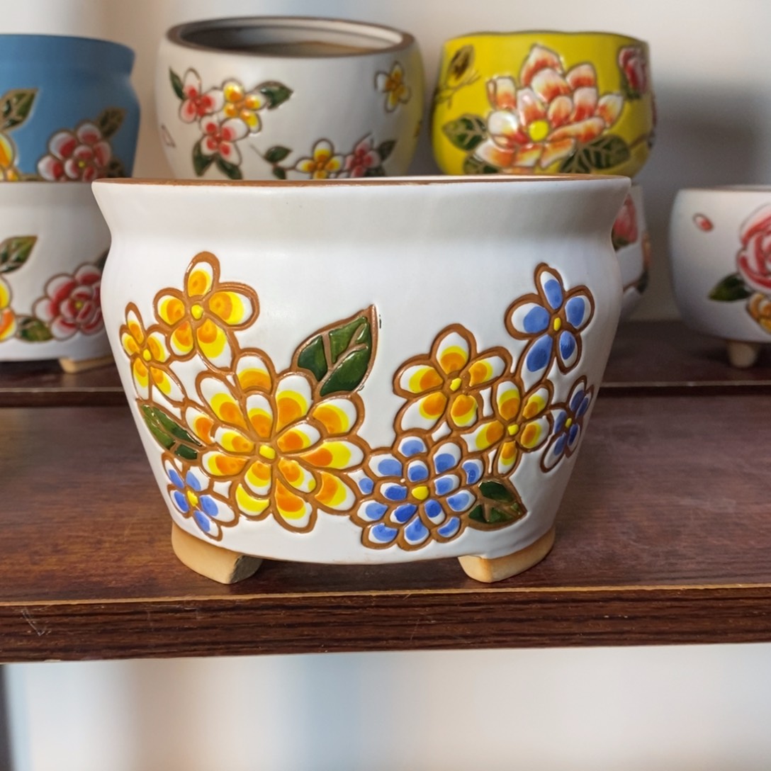 红陶韩式多肉植物花盆