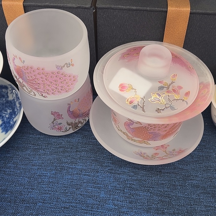 陶景德陶瓷盖碗茶具