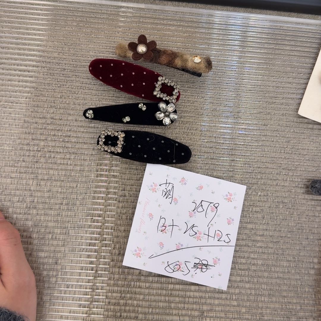 皮质铁合金发夹发夹