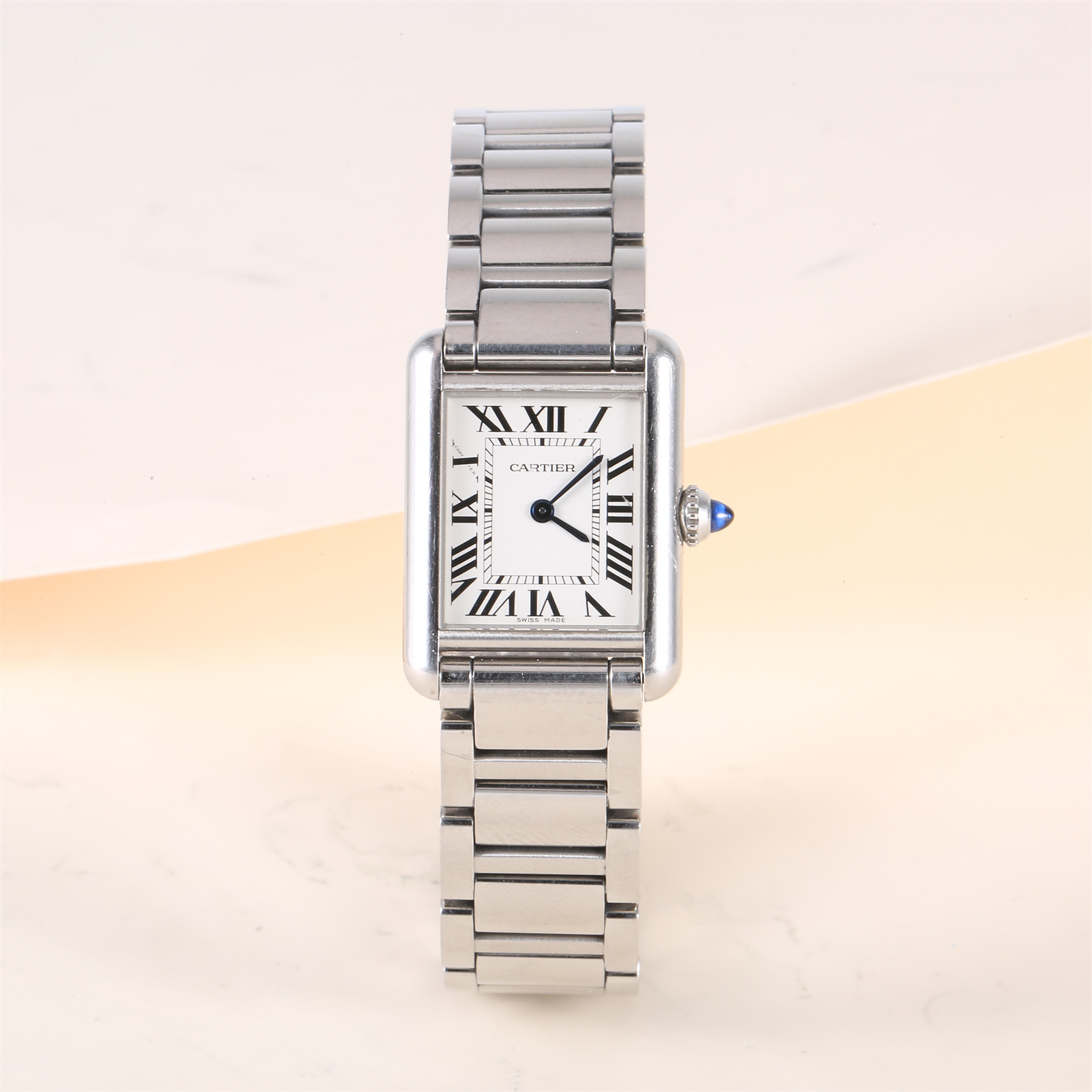 99新 Cartier/卡地亚 小花攀攀 卡地亚坦克系列WSTA0051腕表