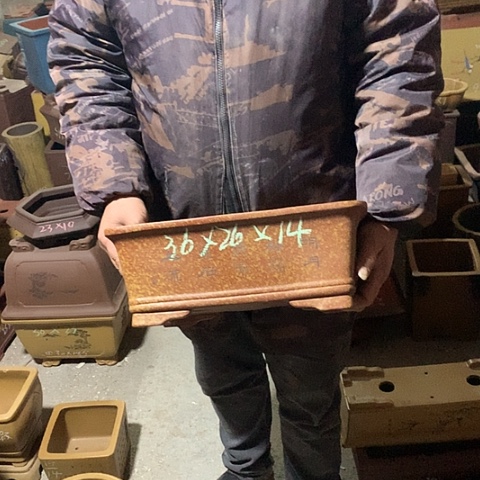 紫砂花盆手工制作