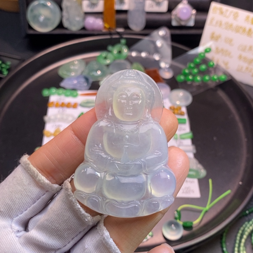 【闪购商品】翡翠挂件未镶嵌观音
