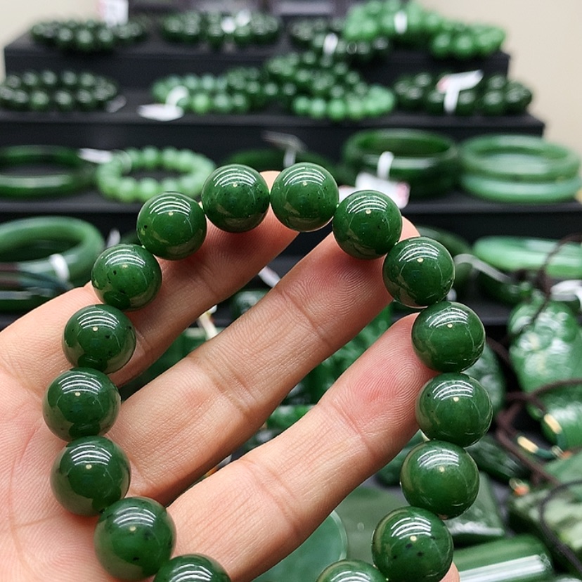 【闪购商品】和田玉（碧玉）手链未镶嵌