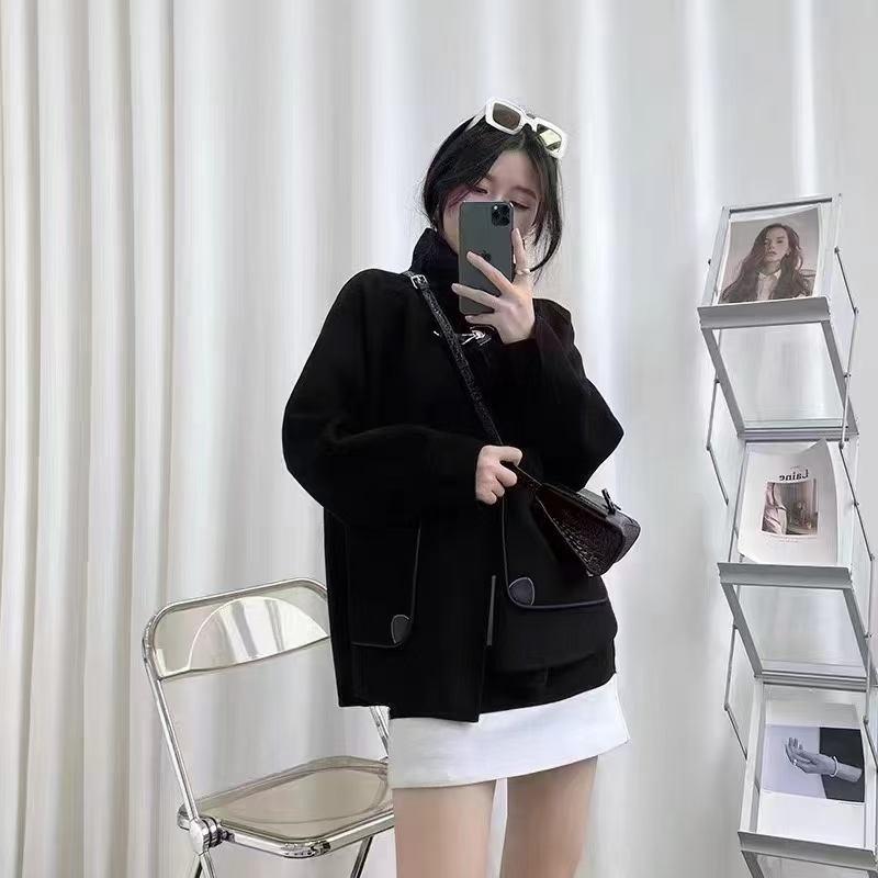 【大叔】2025春季福利短款大衣外套女