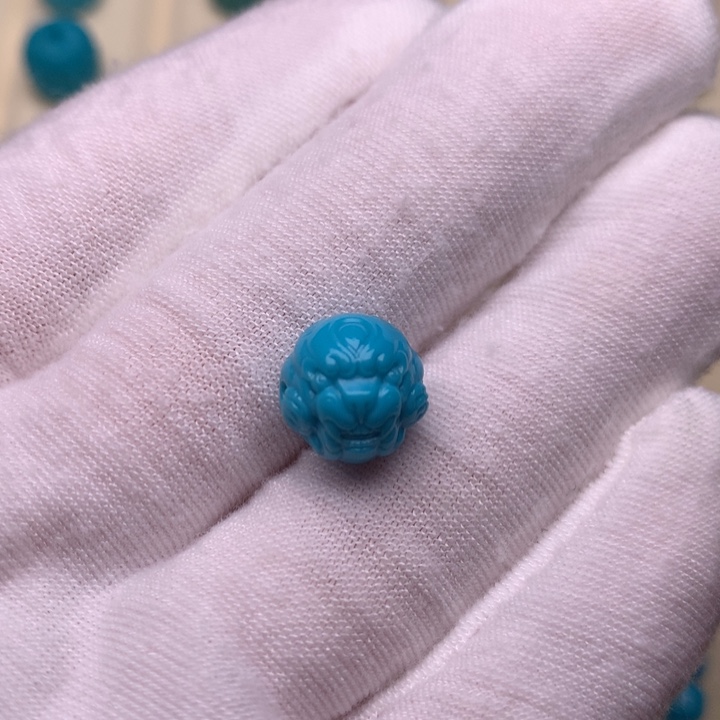 未镶嵌绿松石绿松石兽珠11.1