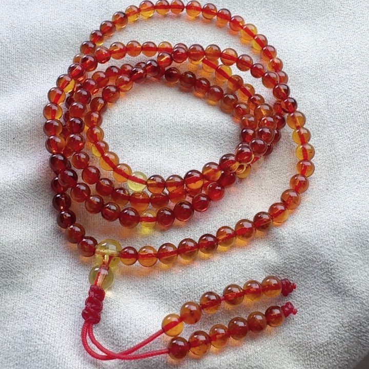 血珀手链未镶嵌天然原矿缅甸血珀手串