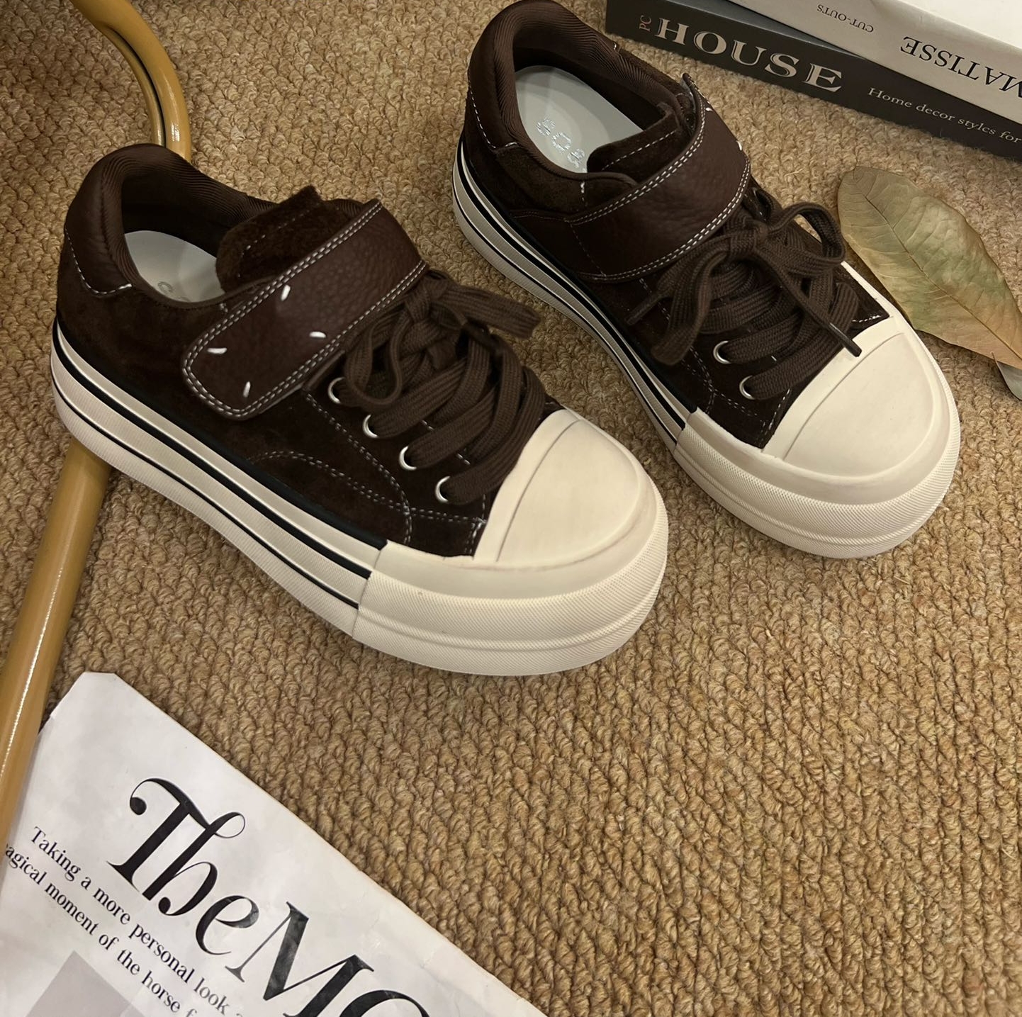 系带魔术贴时尚休闲鞋夏季休闲女鞋厚底