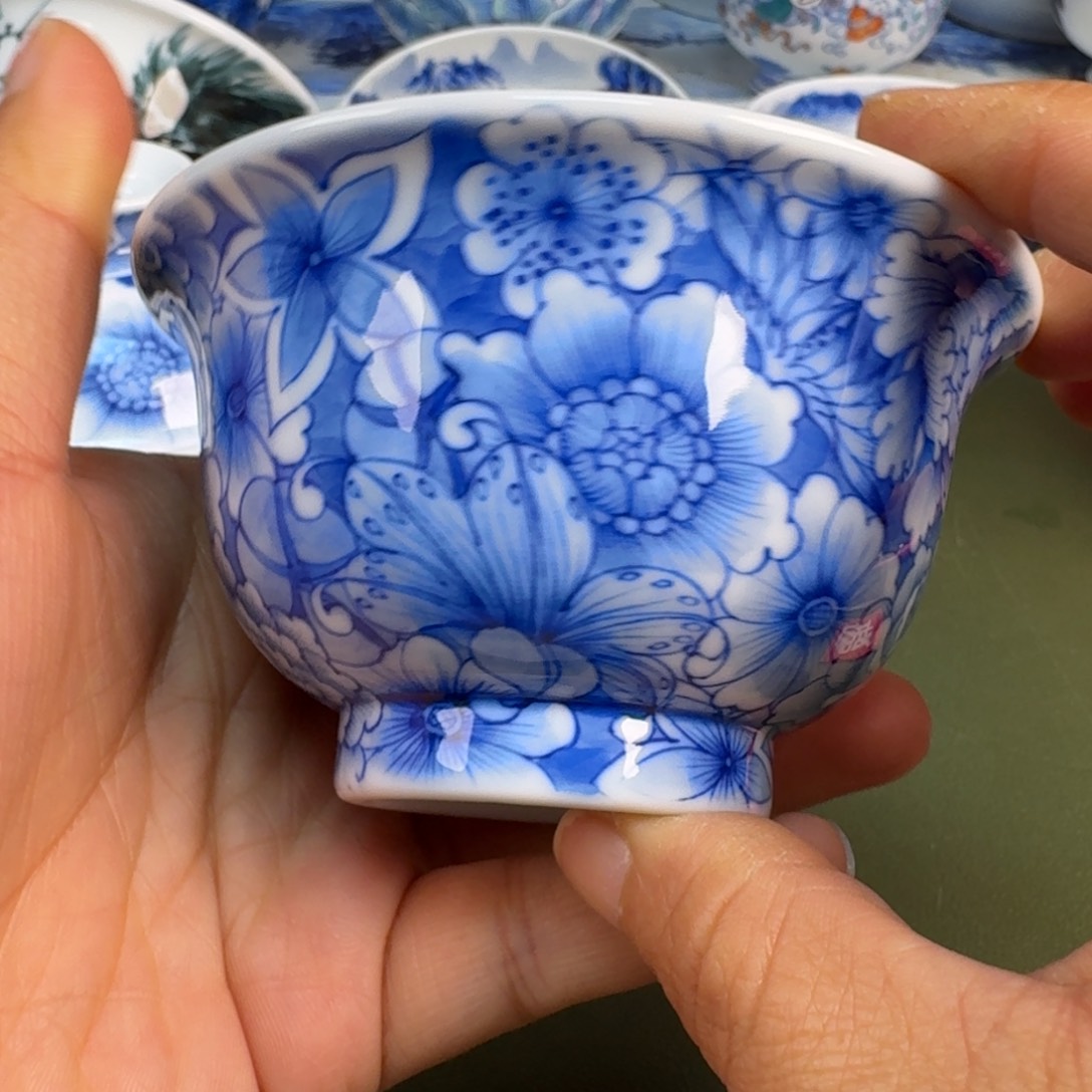 陶景德镇纯手绘茶具圆圆220