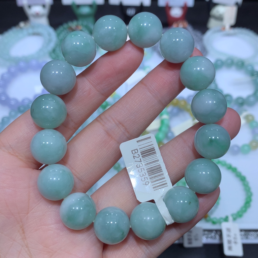 翡翠未镶嵌手串天然