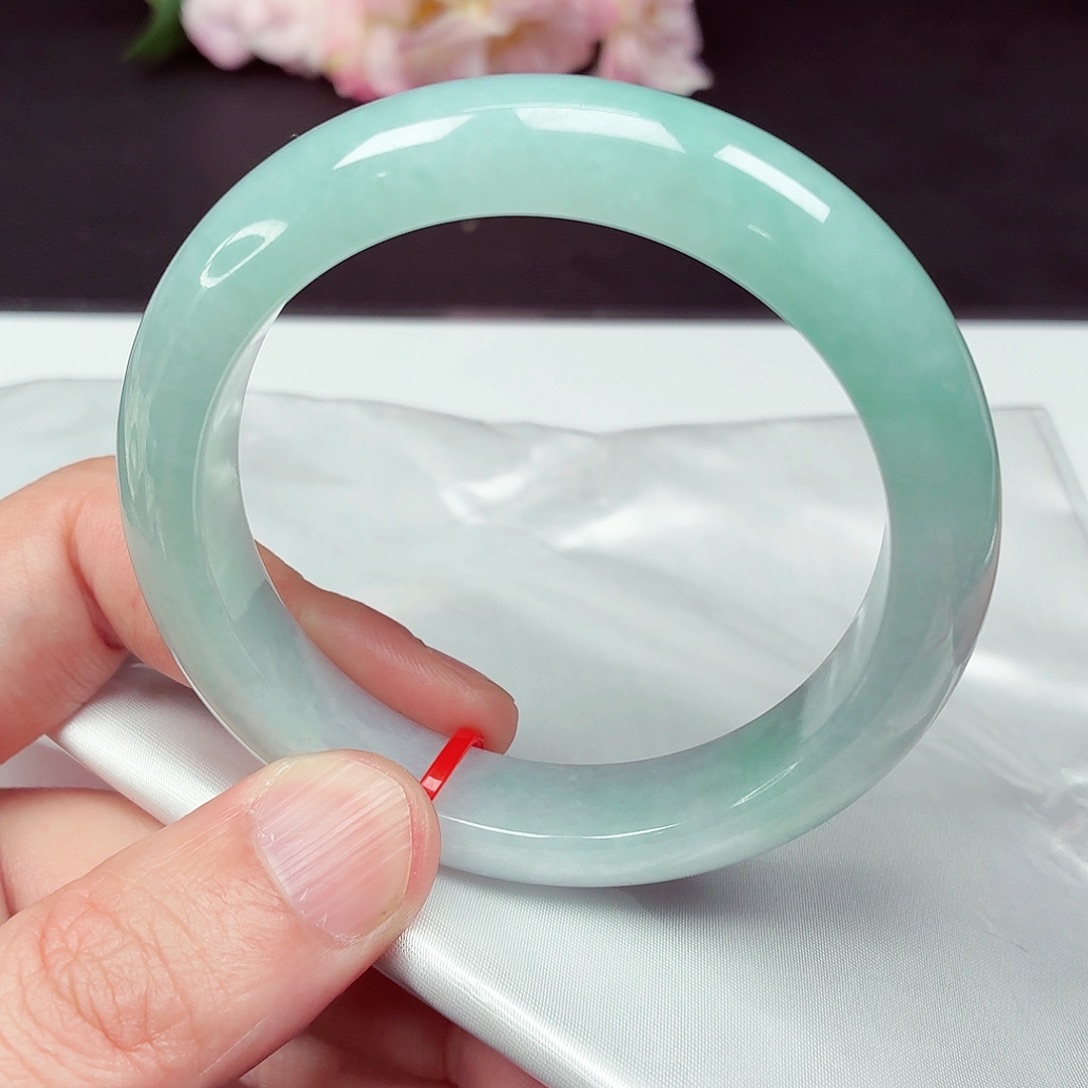 翡翠未镶嵌手镯57.8圈