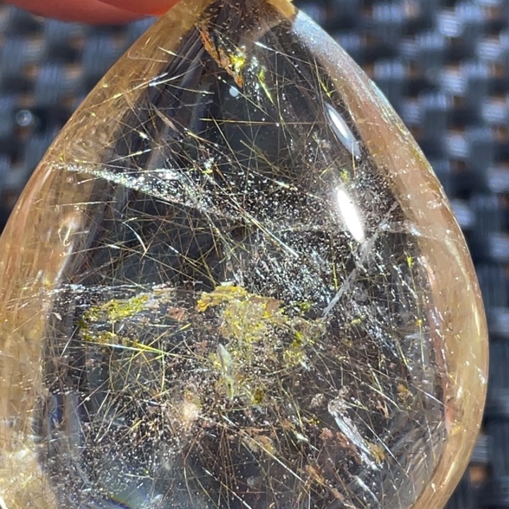 水晶颈饰未镶嵌酱**麻