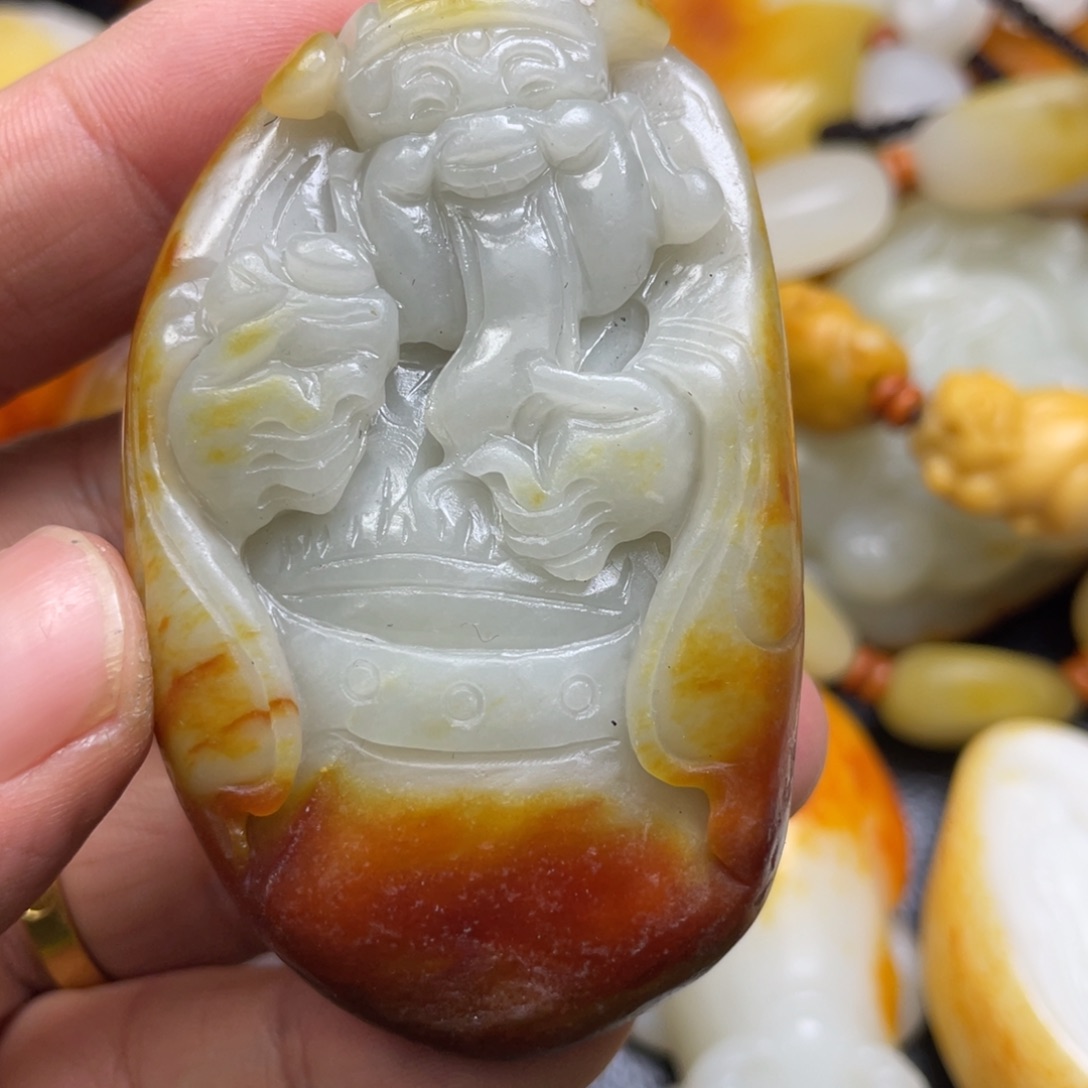 和田玉未镶嵌挂件