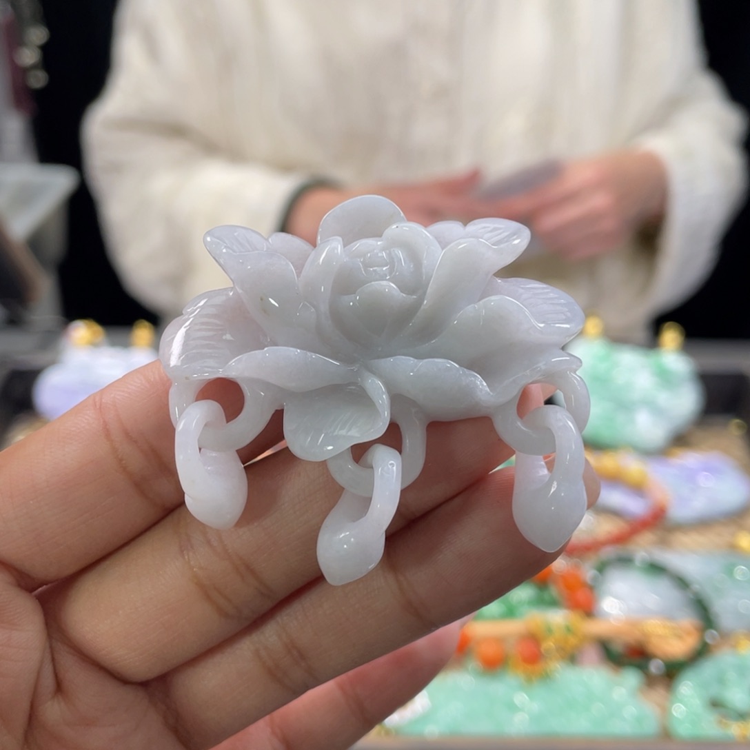 翡翠颈饰未镶嵌代编织