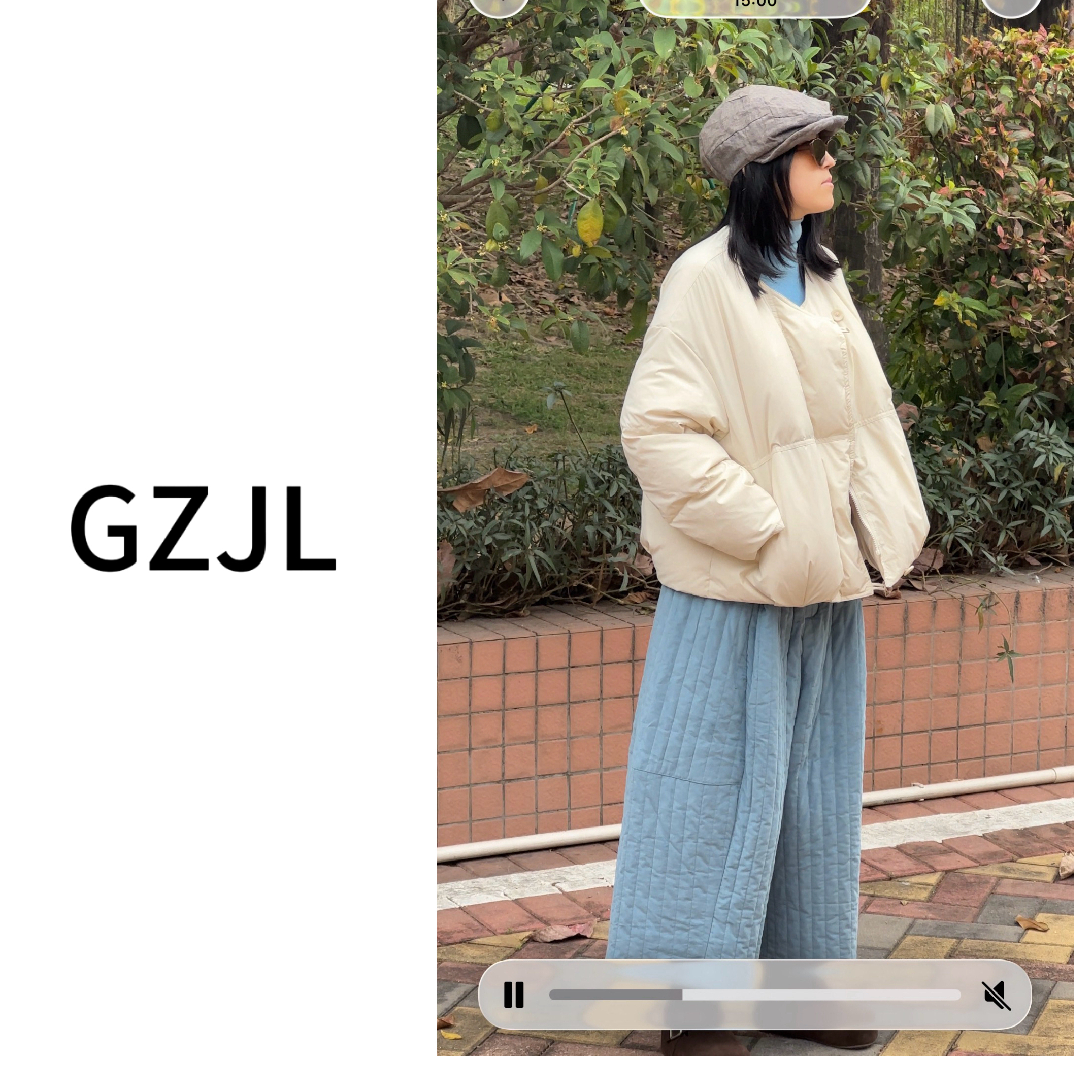 2025年秋冬复古文艺条绒棉裤九分休闲百搭显瘦小个子