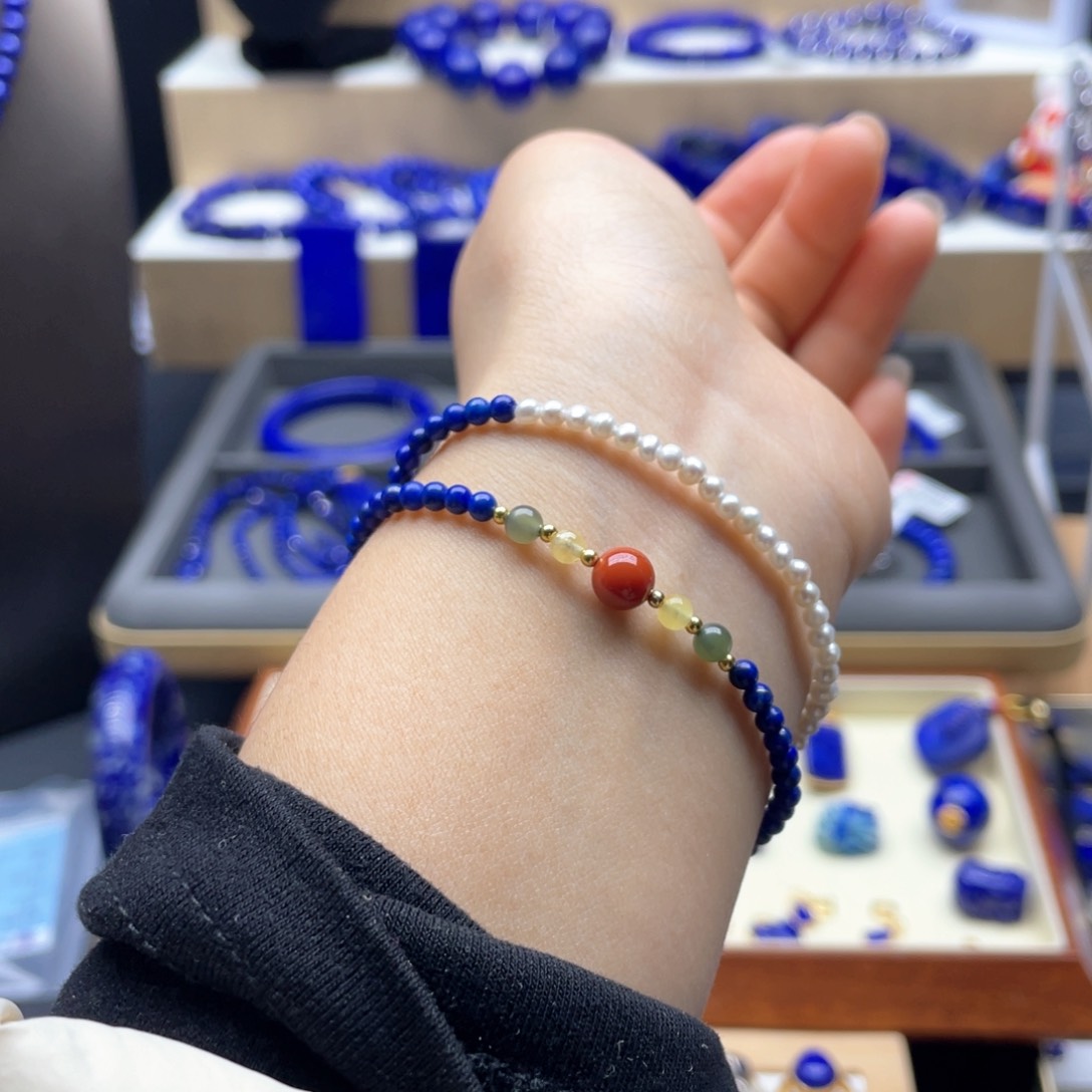 未镶嵌青金石手链双圈