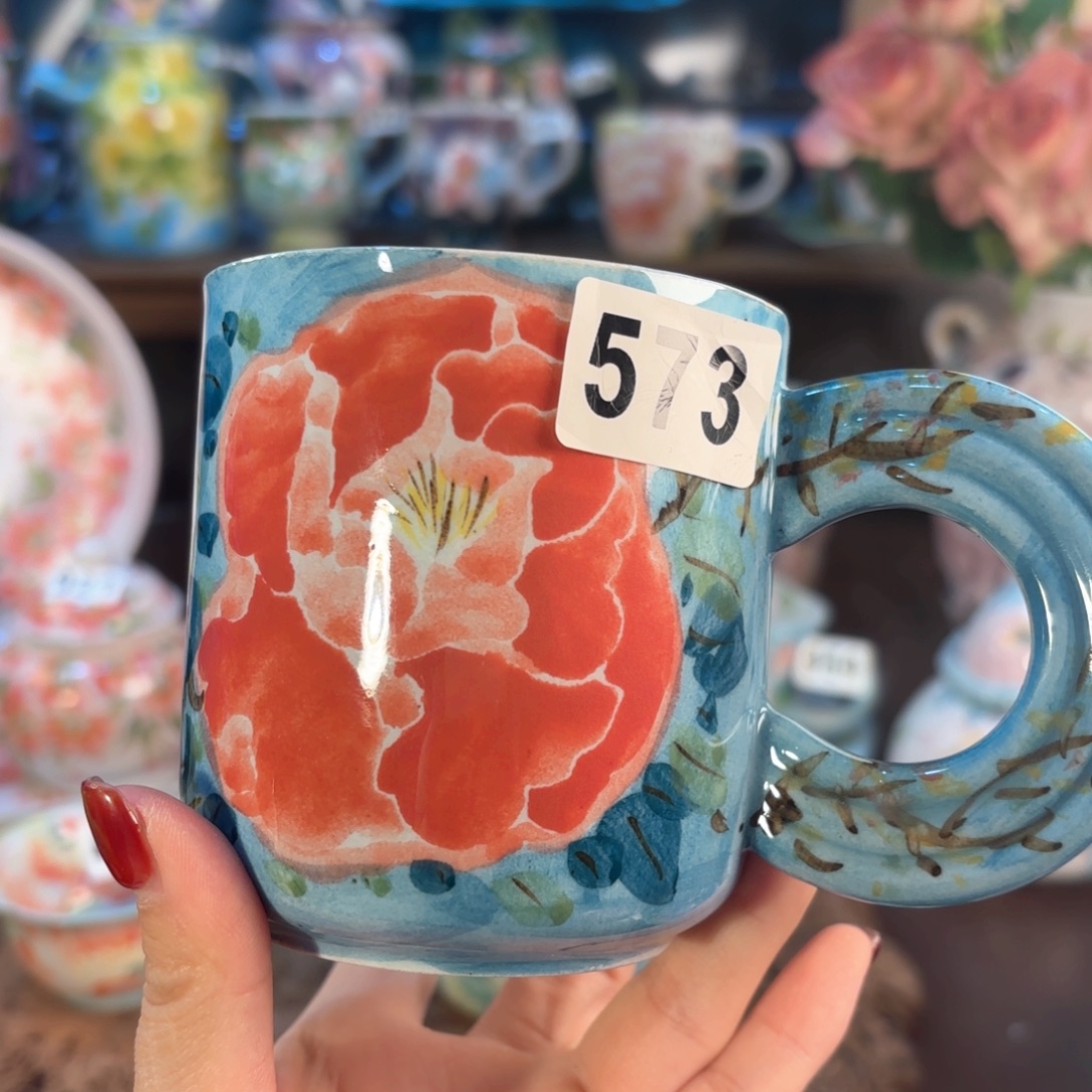 景德镇手绘高温釉下彩陶瓷茶具