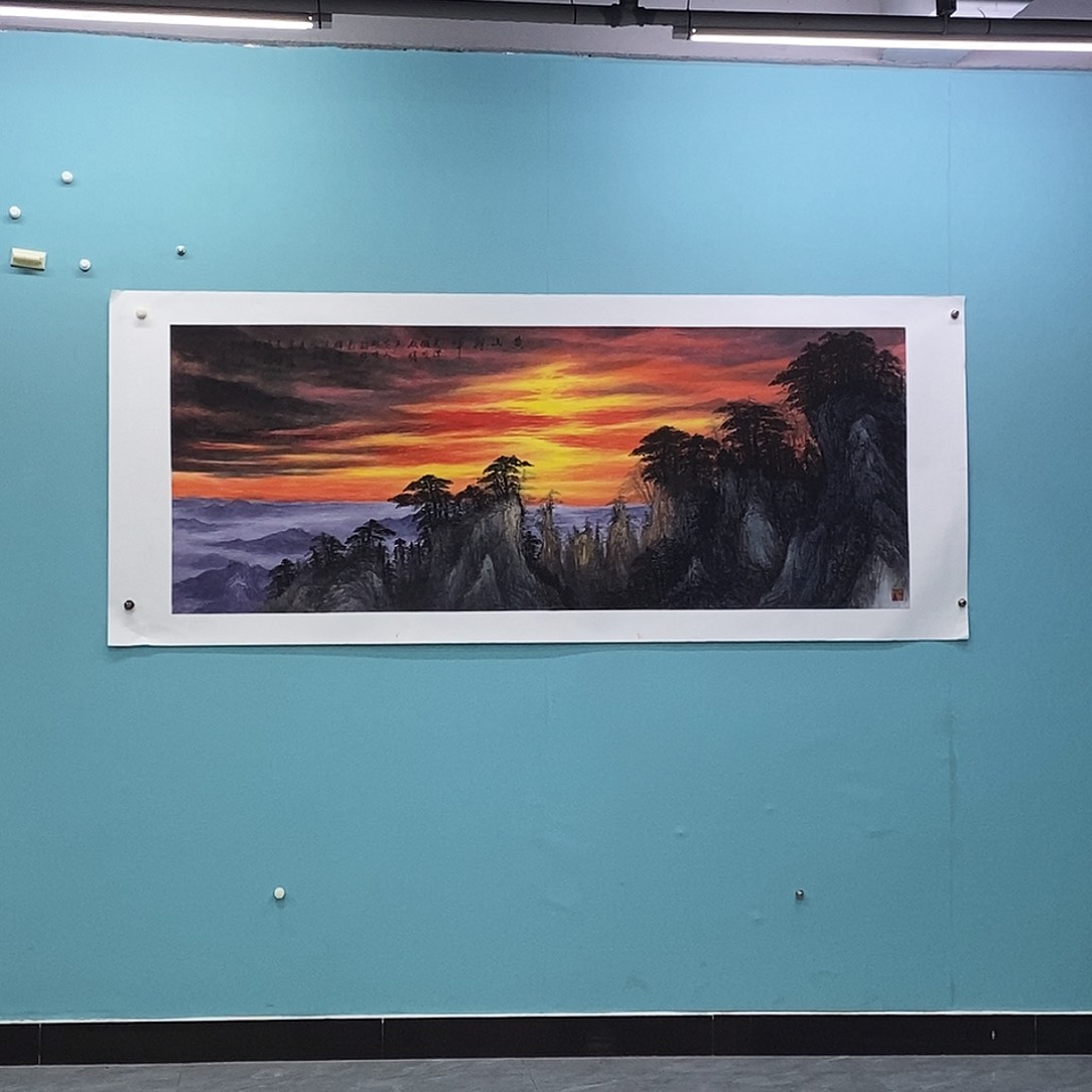 国画李文军教授作品180、98厘米