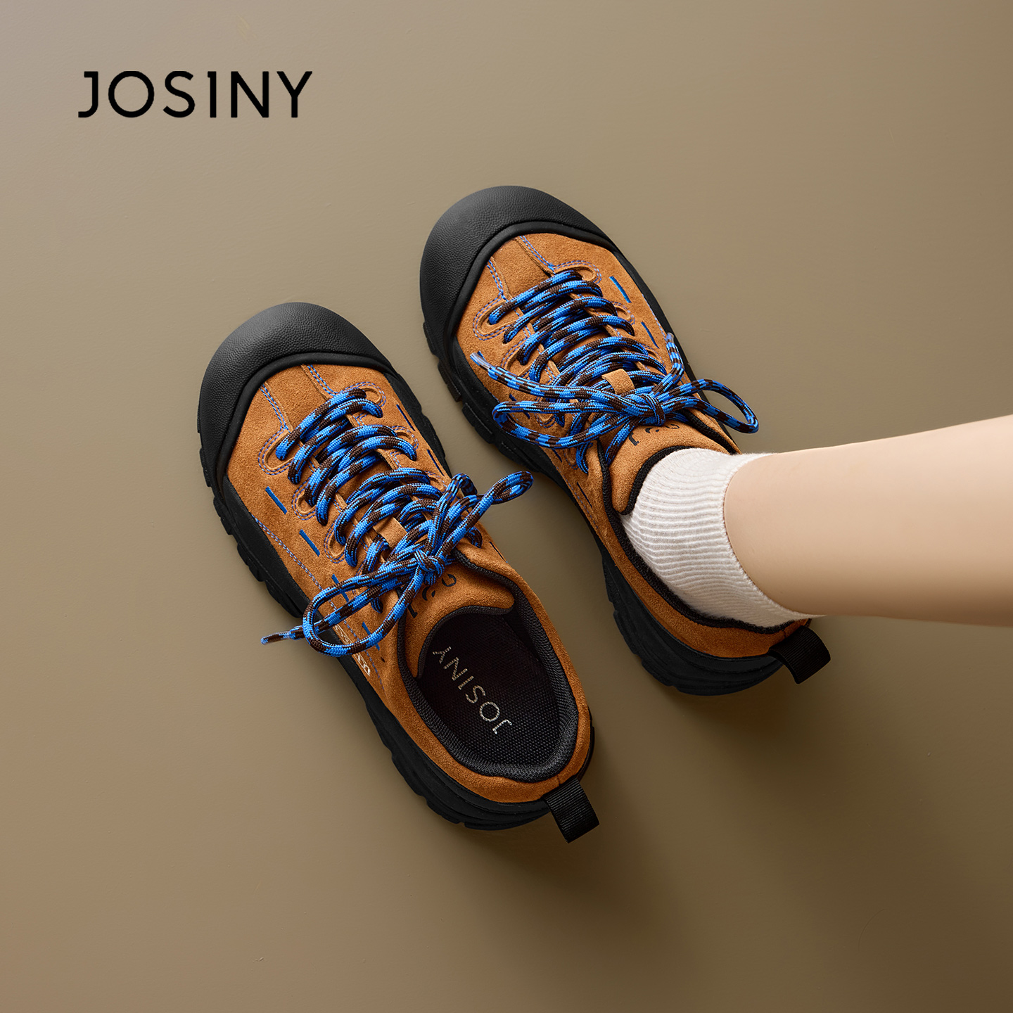 卓诗尼登山鞋女2025新款秋季增高老爹休闲运动鞋阔腿裤必备鞋