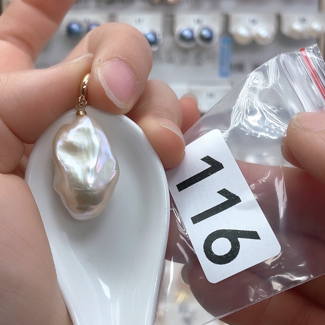 淡水珍珠颈饰银S925镶嵌