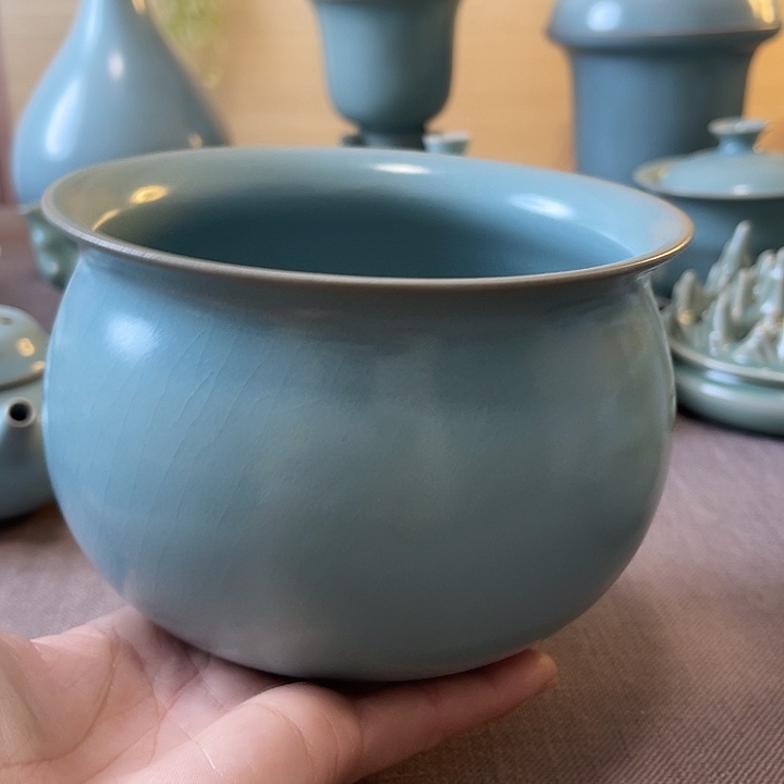 瓷片布袋茶洗一一一一
