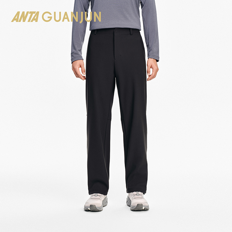 【加绒】安踏冠军全天候系列石墨烯通勤随型裤保暖运动长裤男士