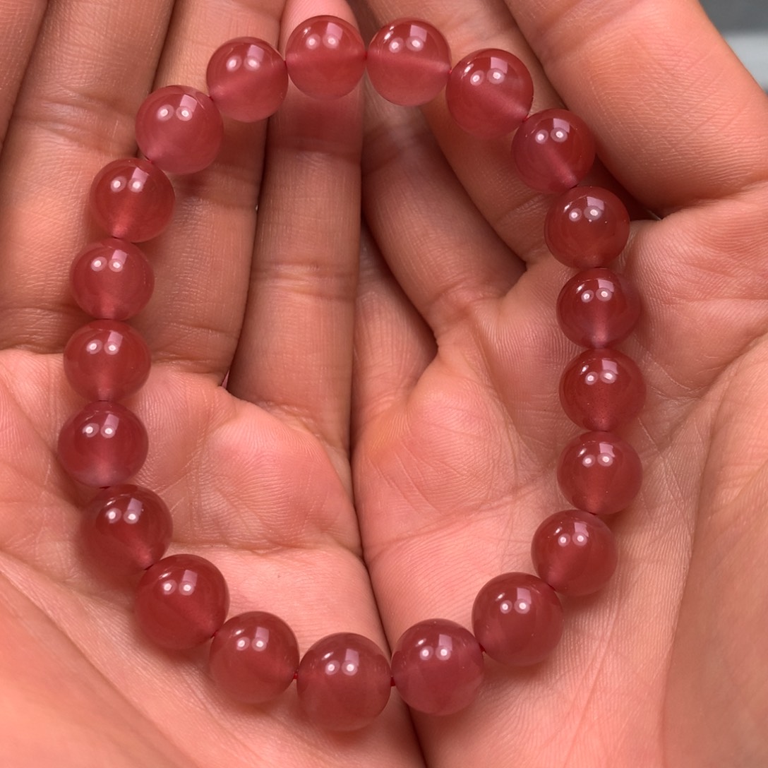 南红玛瑙手串未镶嵌